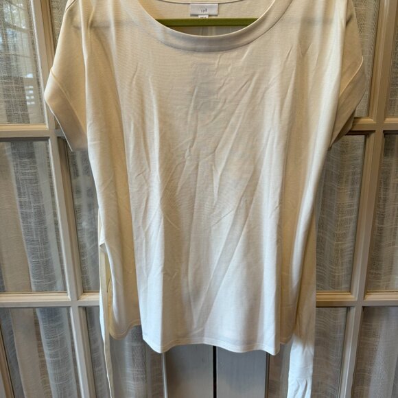 NWT J. Jill Soft Short Sleeve Front Tie Blouse - Picture 4 of 5